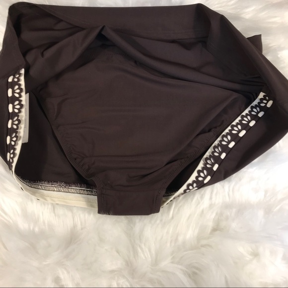 Profile By Gottex Swim Skort Bottom size 6 Brown NWT - Picture 6 of 9